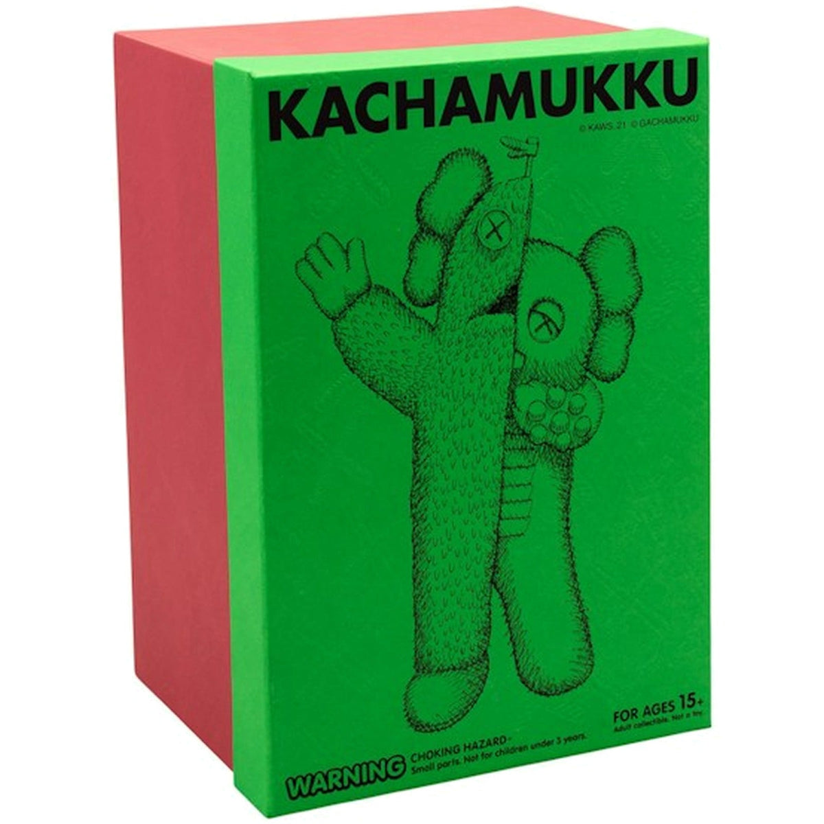 Kaws Kachamukku Vinyl Figure Green Red