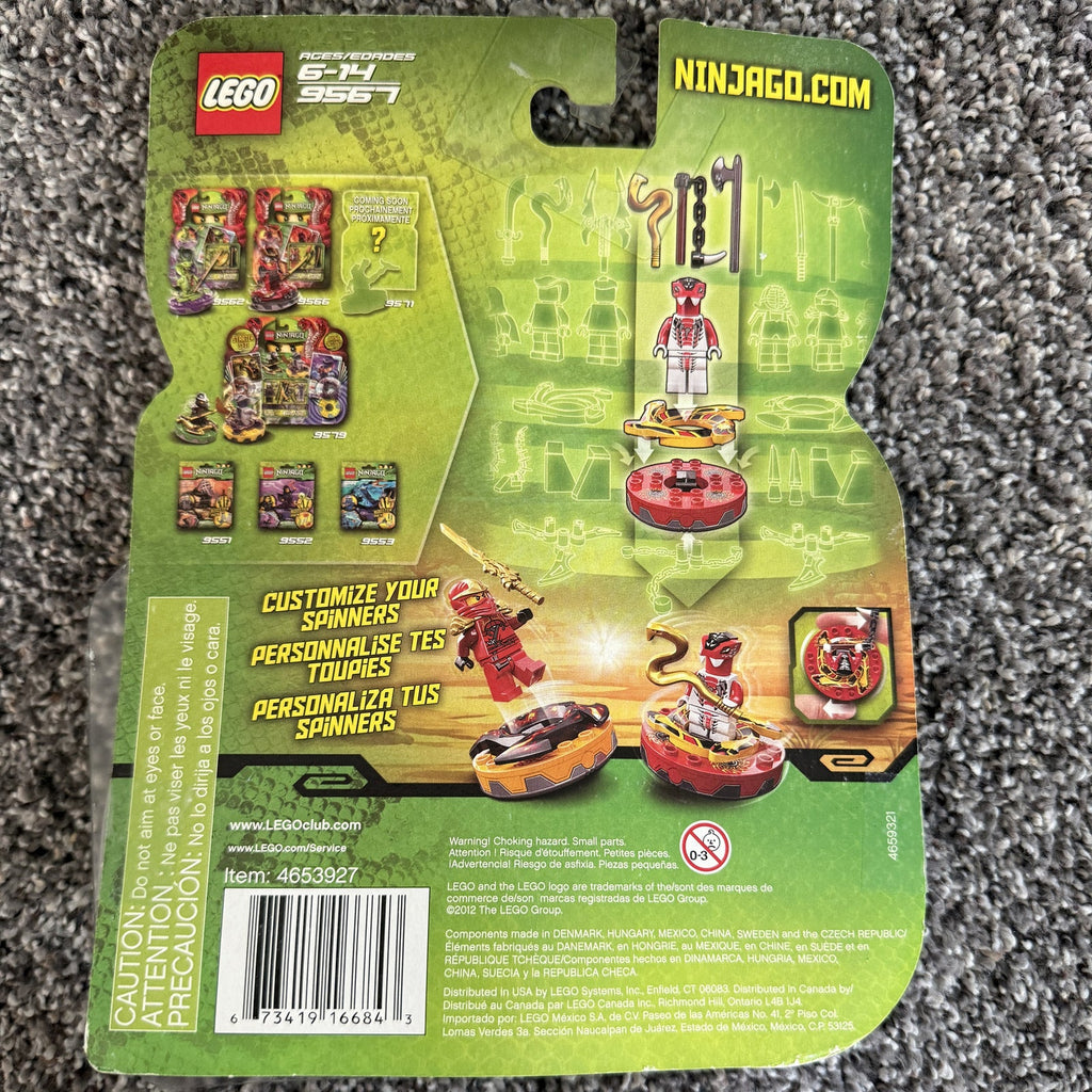 LEGO Ninjago Fang-Suei 9567 Spinner Set — Open Box, New Contents