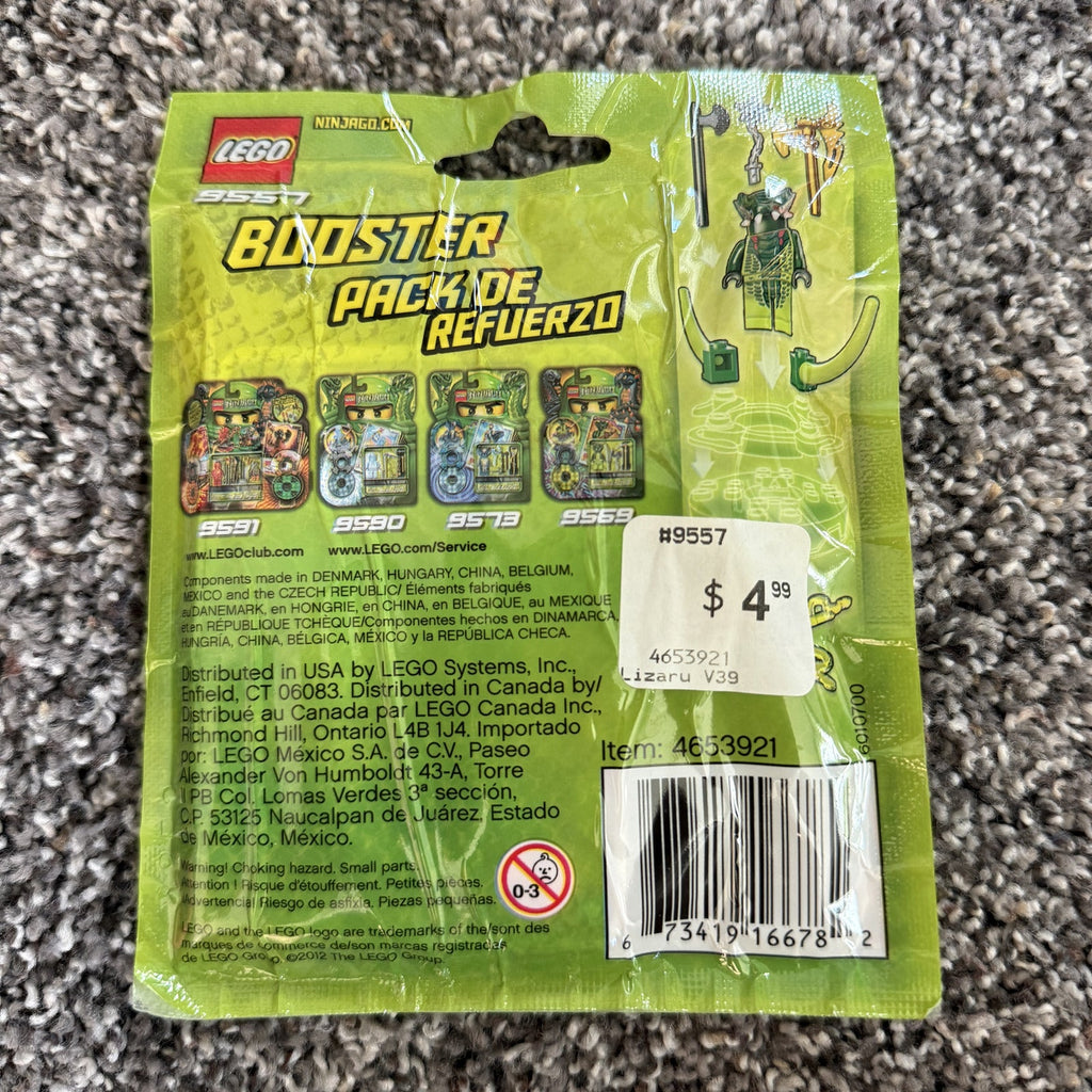 LEGO Ninjago Lizaru 9557 Booster Pack — Sealed