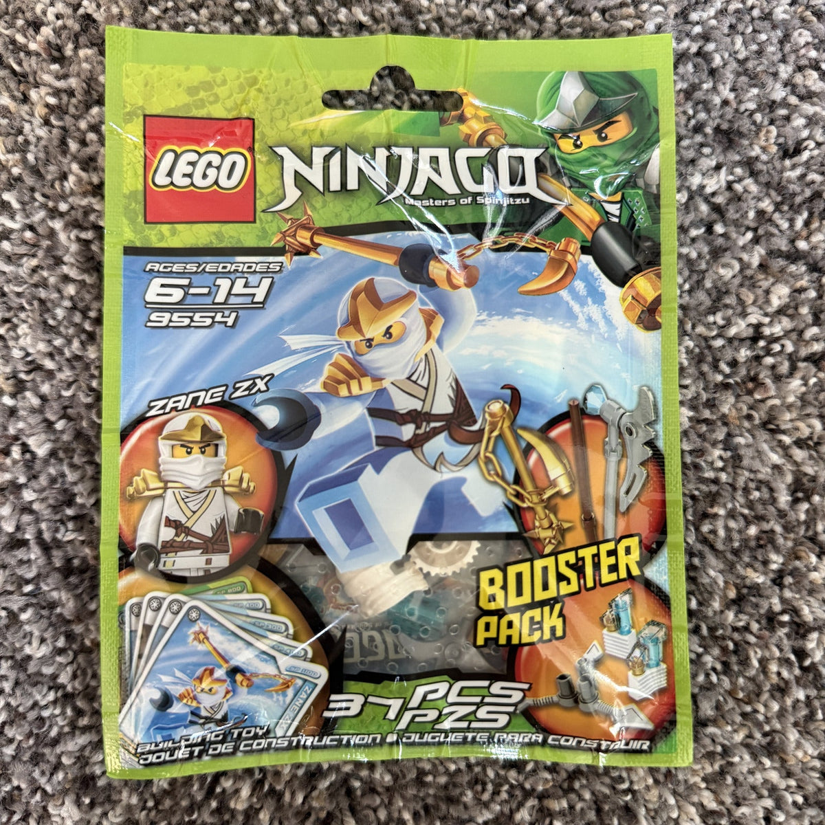 LEGO Ninjago Zane ZX 9554 White Ninja Booster Pack — Sealed