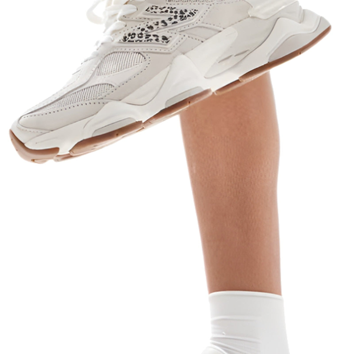 New Balance 9060 Beige Leopard Print
