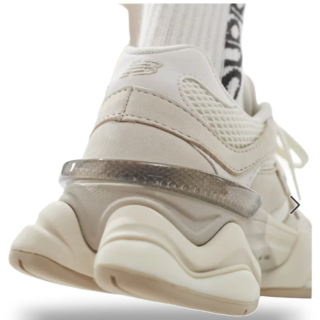 New Balance 9060 Beige Ribbon Laces