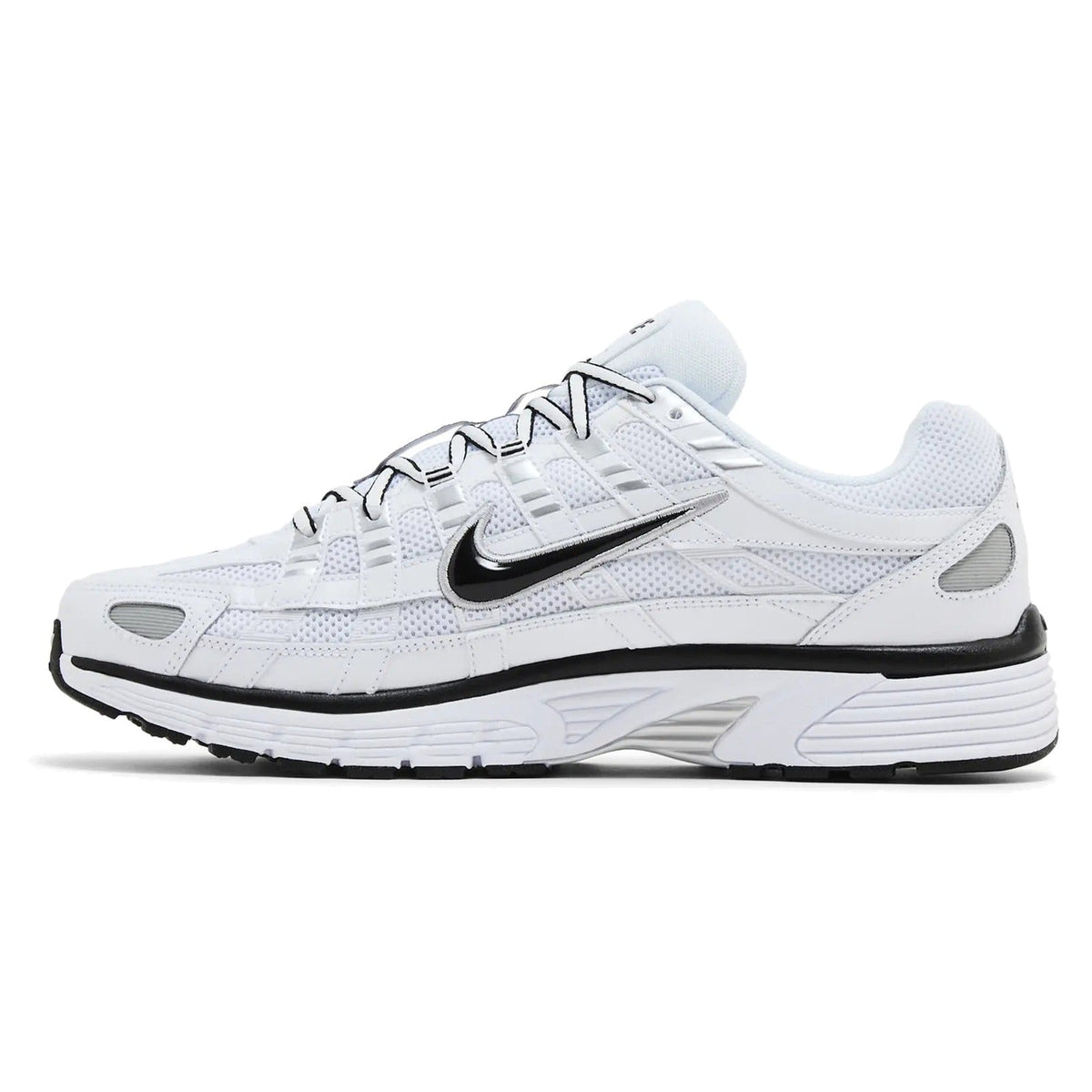 Nike P-6000 White Metallic Silver Black