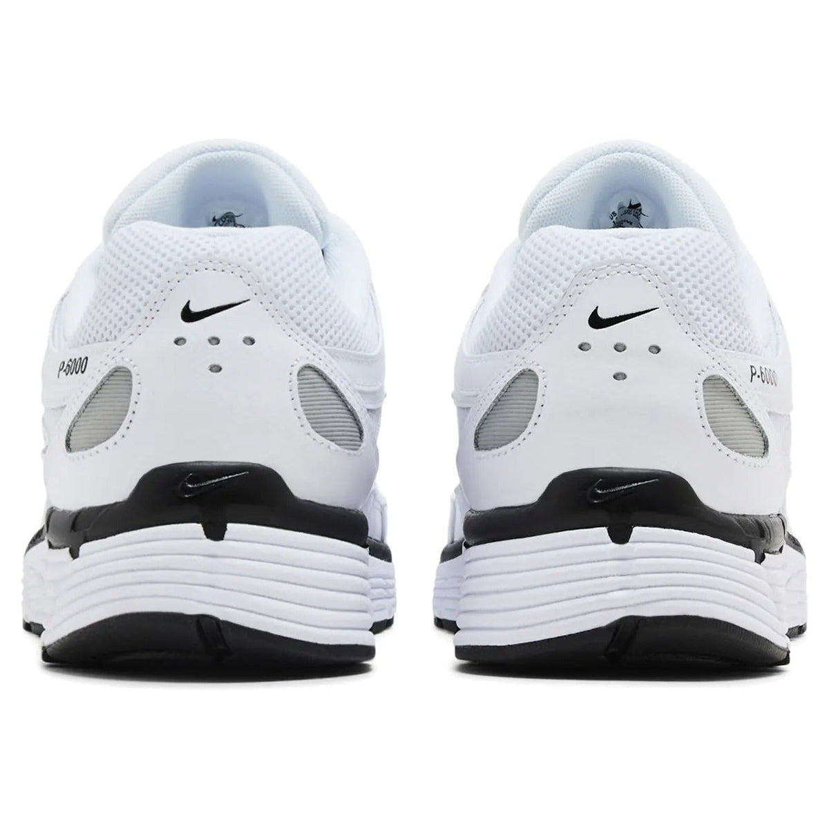 Nike P-6000 White Metallic Silver Black