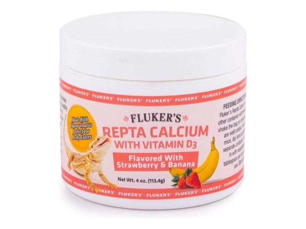 Fluker's Repta Strawberry-Banana Flavored Calcium with Vitamin D3 4 oz