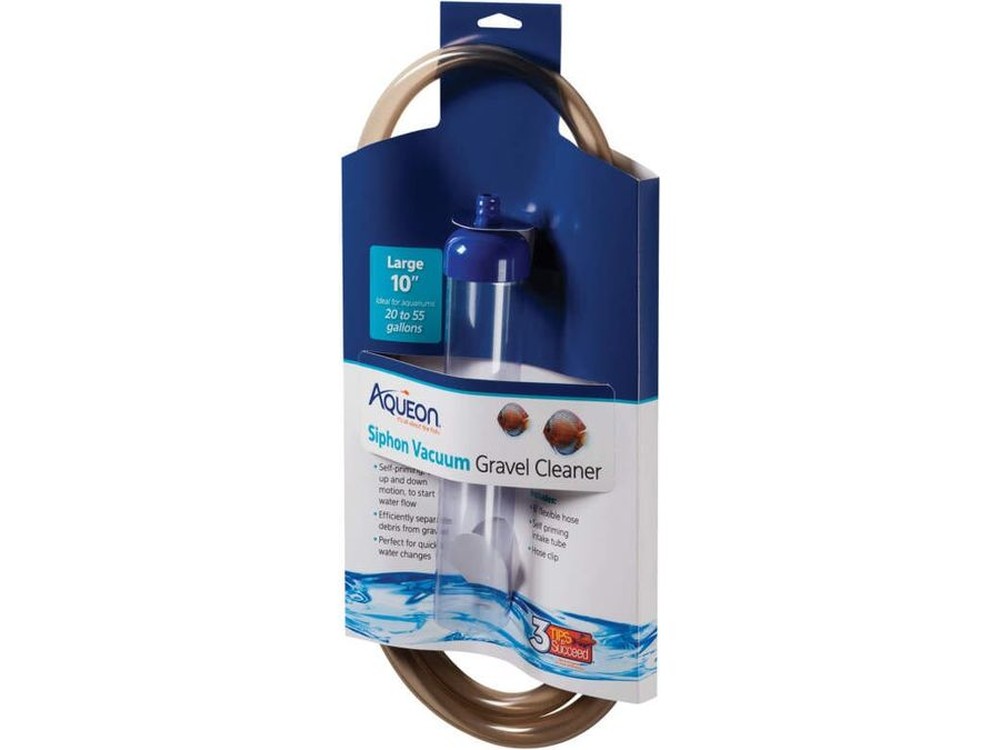 Aqueon Aquarium Siphon Vacuum Gravel Cleaner No Bulb, 1ea/Large - 10 in
