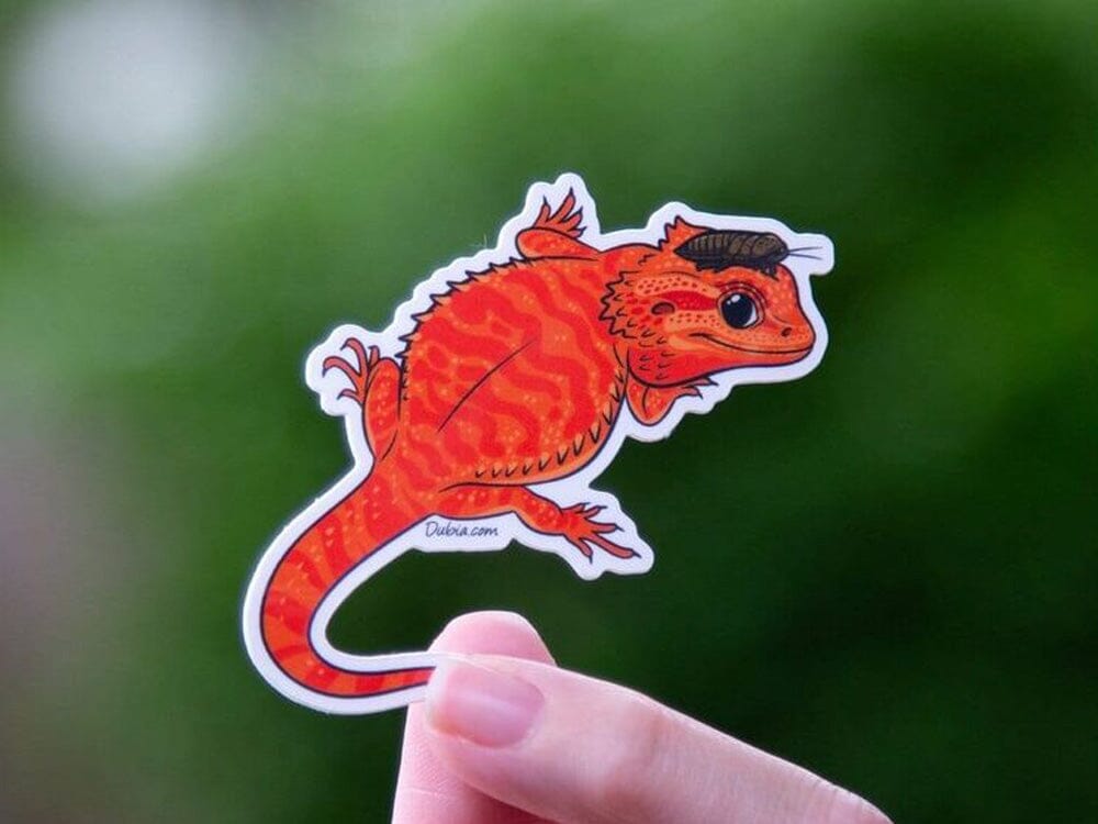 Red Beardie Sticker