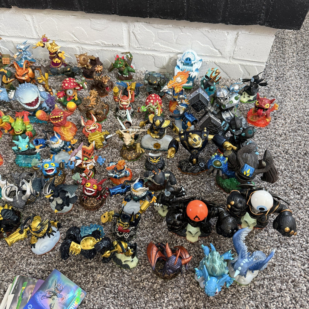 Skylanders Lot — 100+ Figures, 4 Portals of Power, Cards & Codes