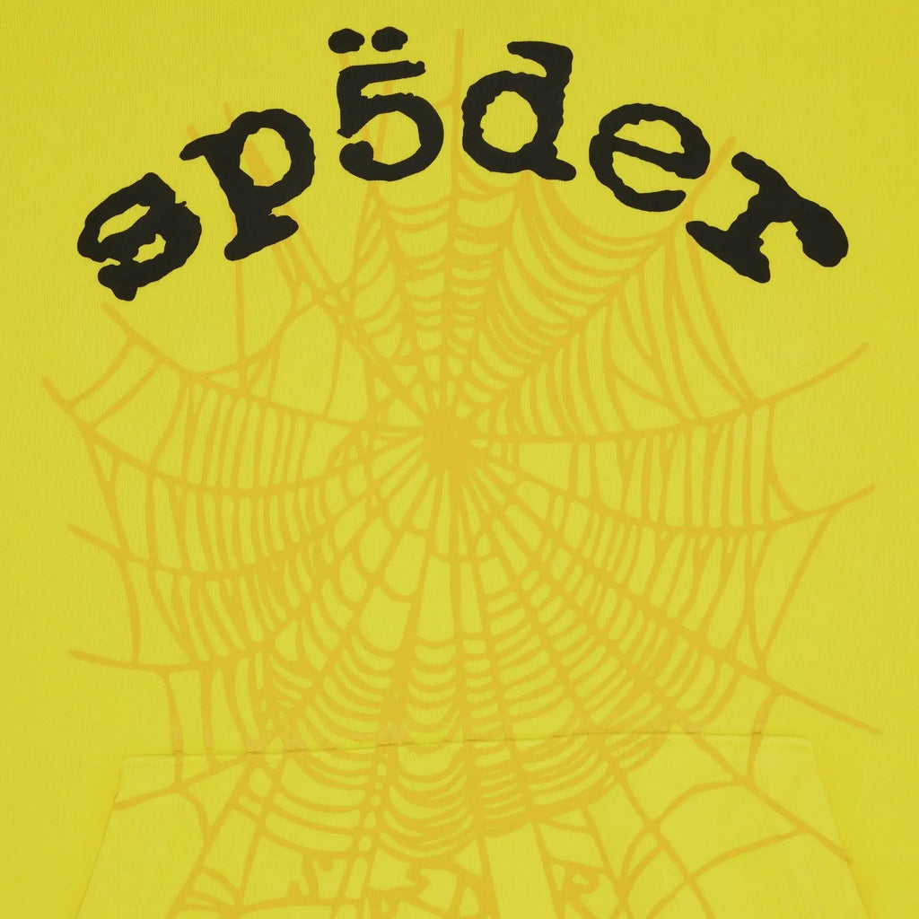 Sp5der Legacy Web Hoodie Yellow