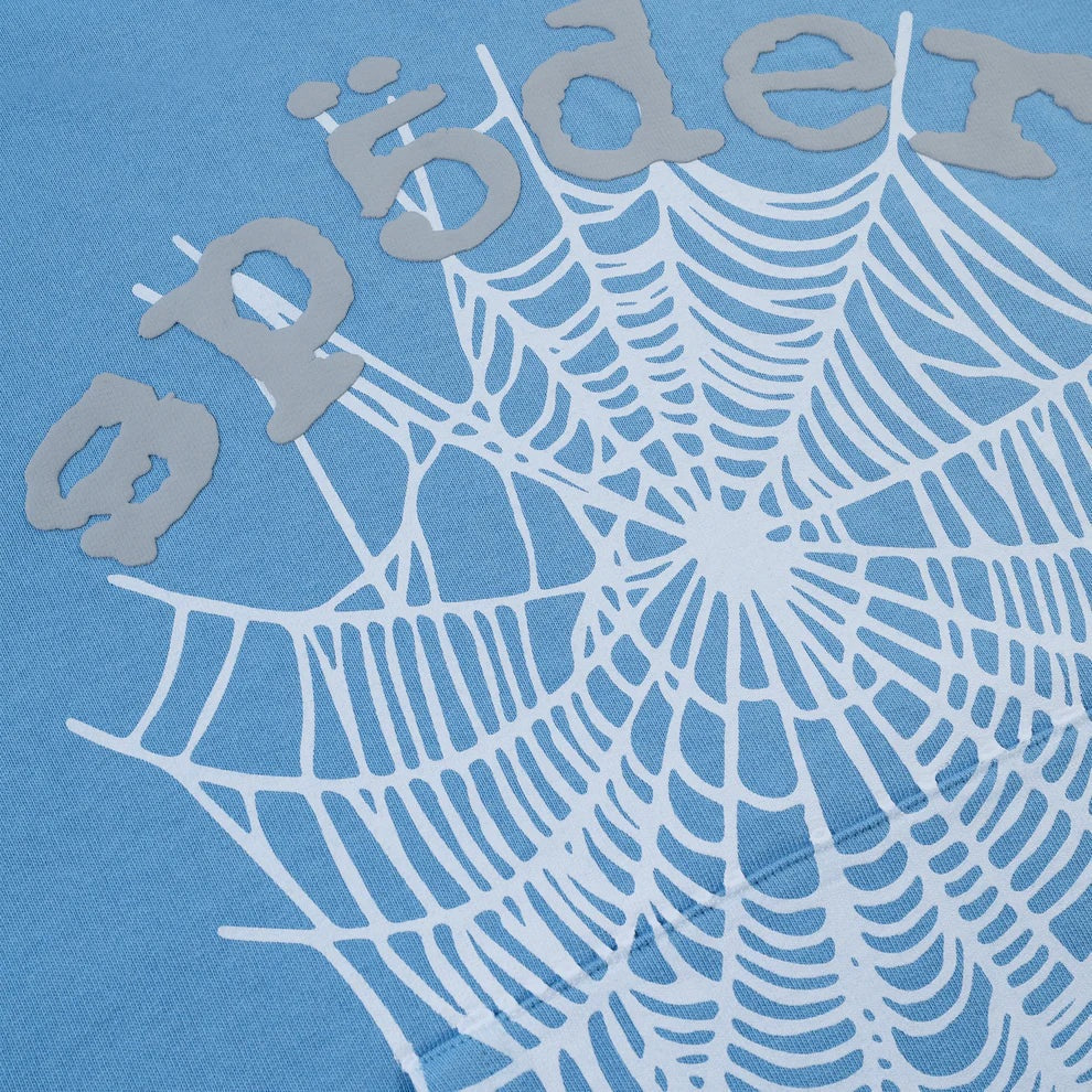 Sp5der OG Web V2 Hoodie Dusty Blue
