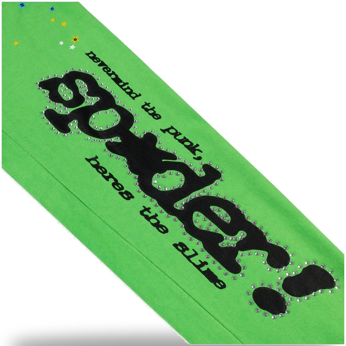 Sp5der Punk V2 Rhinestone Sweatpant Bright Green