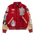 Star Wars x Civil Regime Rebellion Letterman Jacket Deep Red & Sand
