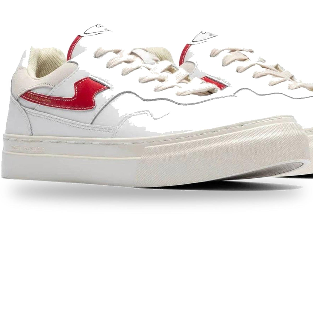 Stepney Workers Club Pearl S-Strike Leather White / Red