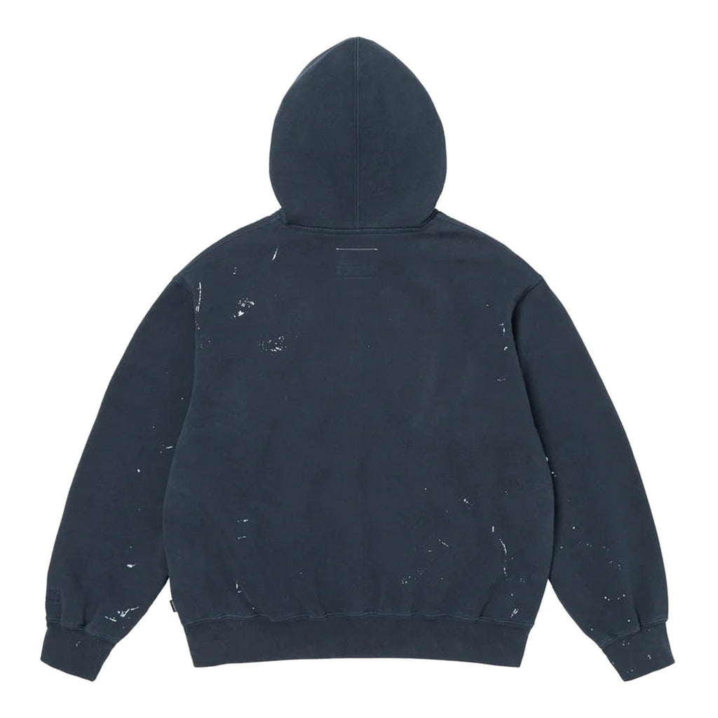 Supreme MM6 Maison Margiela Box Logo Zip Up Hooded Sweatshirt Navy