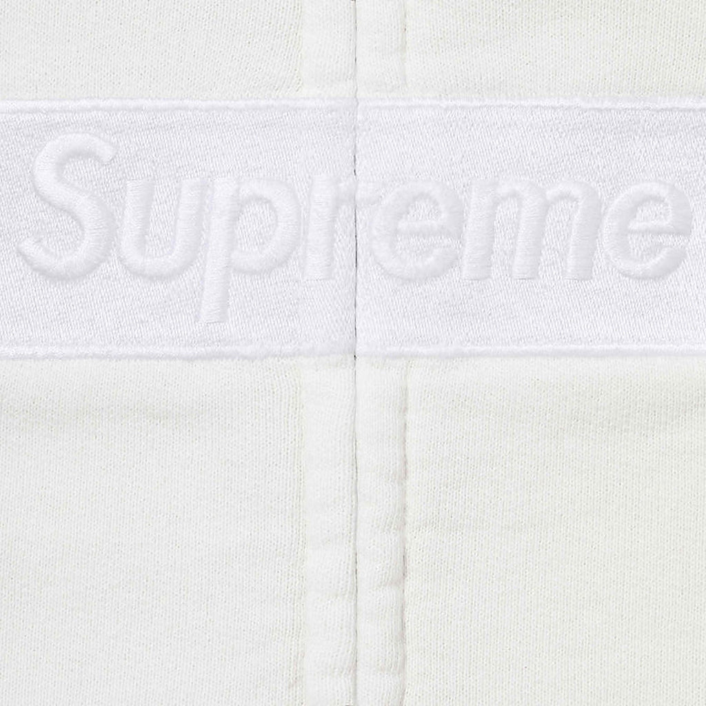 Supreme MM6 Maison Margiela Box Logo Zip Up Hooded Sweatshirt White