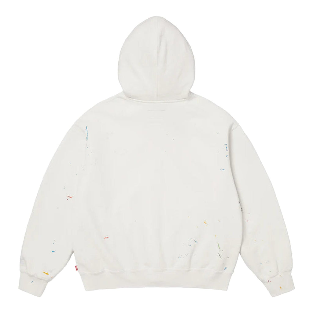 Supreme MM6 Maison Margiela Box Logo Zip Up Hooded Sweatshirt White