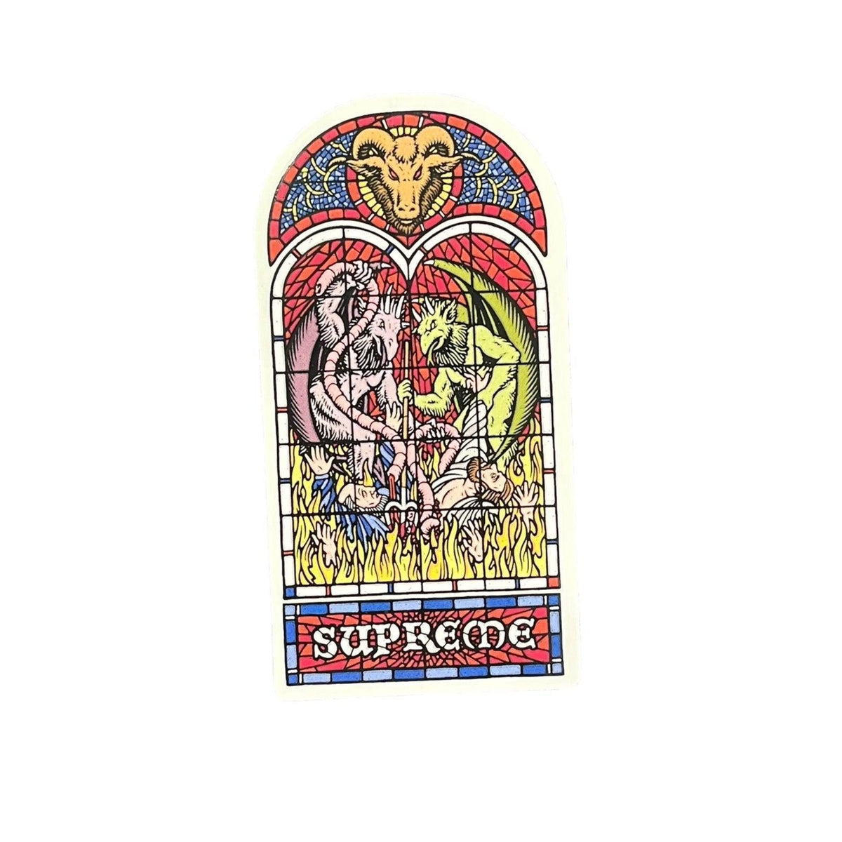 Supreme Stained Glass Sticker