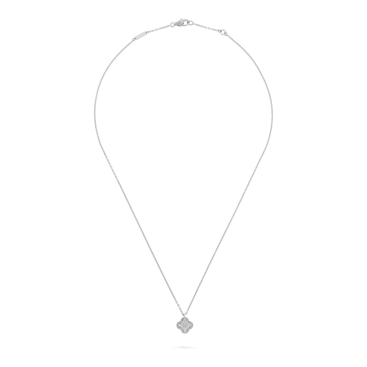 Van Cleef & Arpels Sweet Alhambra pendant 18K white gold, Diamond
