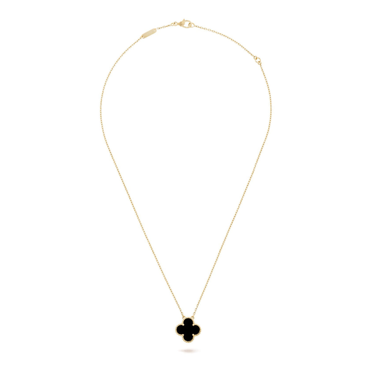 Van Cleef & Arpels Vintage Alhambra pendant 18K yellow gold, Onyx