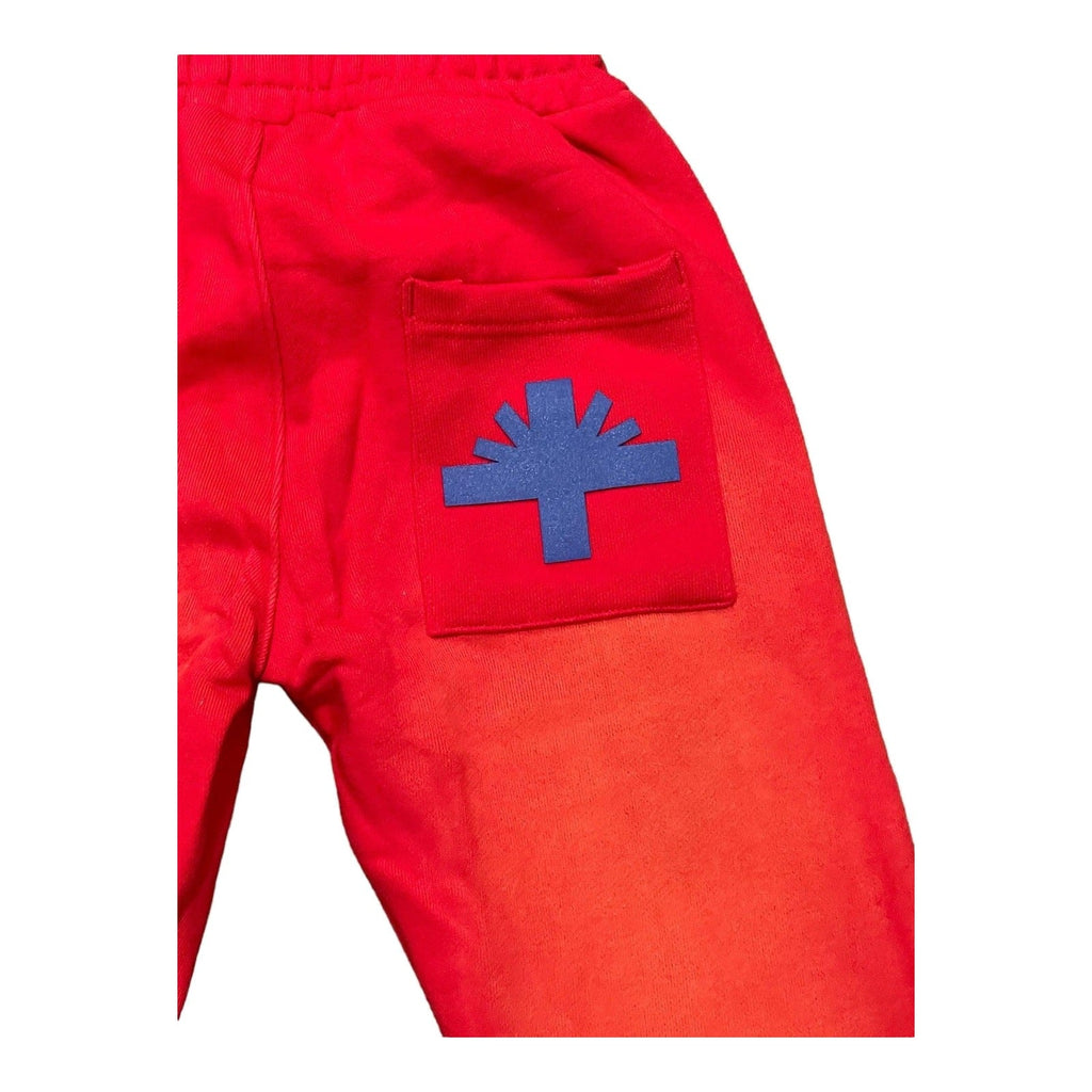 Vertabrae C-2 Sweat Pants Washed (Red & Blue)