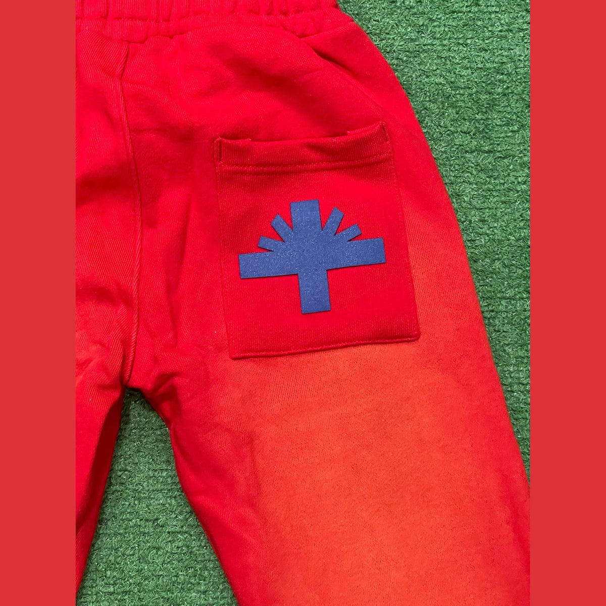 Vertabrae C-2 Sweat Pants Washed (Red & Blue)