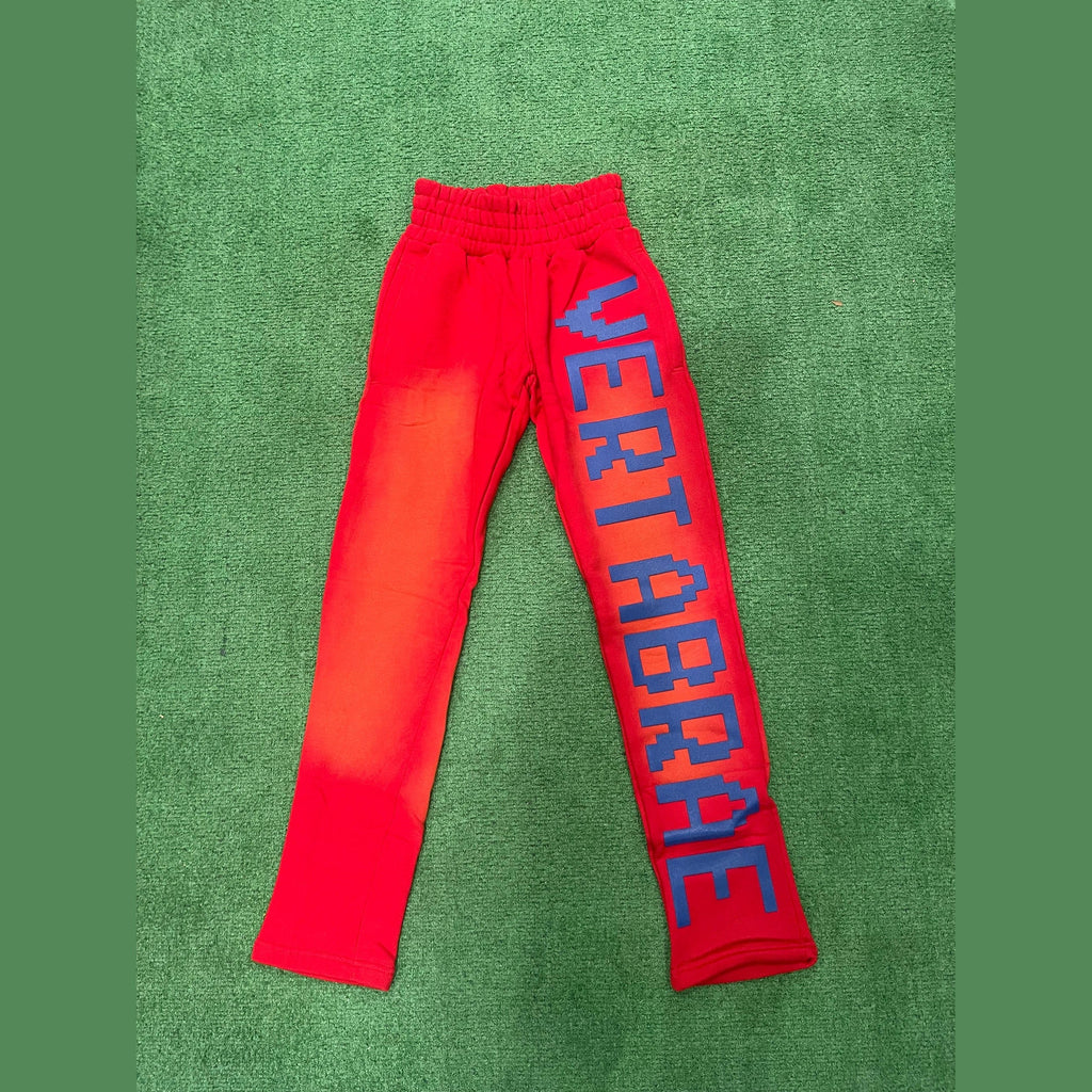 Vertabrae C-2 Sweat Pants Washed (Red & Blue)