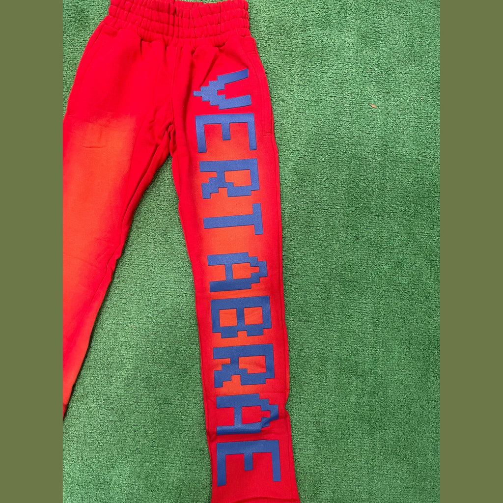 Vertabrae C-2 Sweat Pants Washed (Red & Blue)