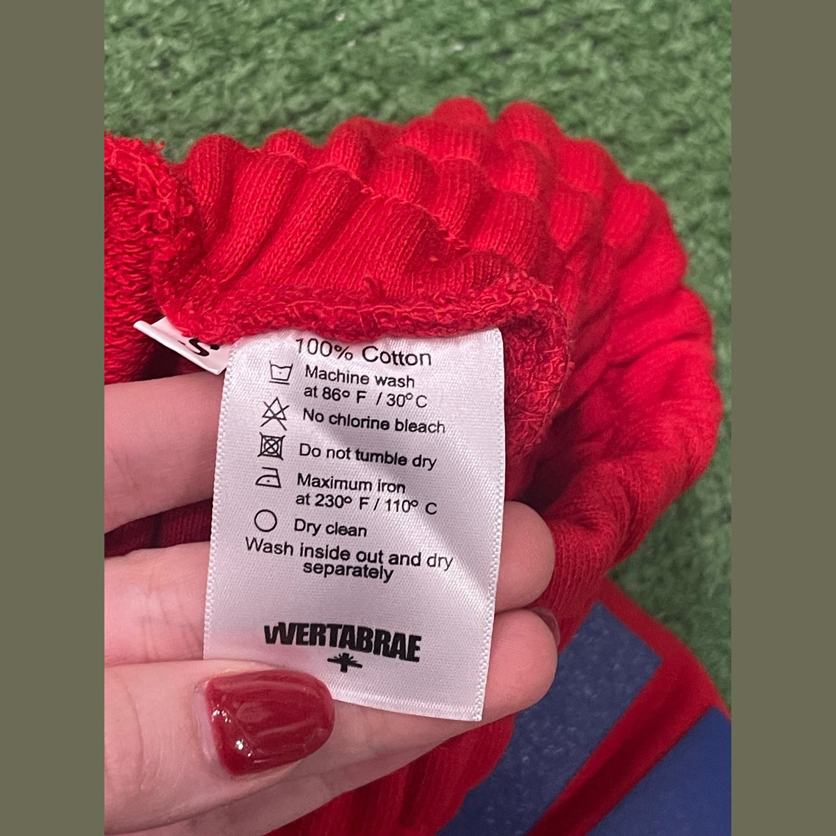 Vertabrae C-2 Sweat Pants Washed (Red & Blue)